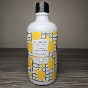 Beekman 1802 Sunshine Lemon Goat Milk Hand & Body Wash 12.5oz NWT full size